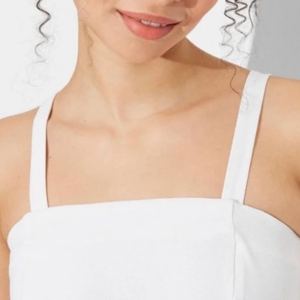 Target Wild Fable White Wide Leg Tube Jumpsuit - Picture 3 of 3